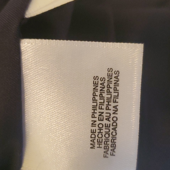 JONES NEW YORK DRESS, NWOT, size 10, stretch, sleeveless, navy/white stripe - Picture 9 of 11